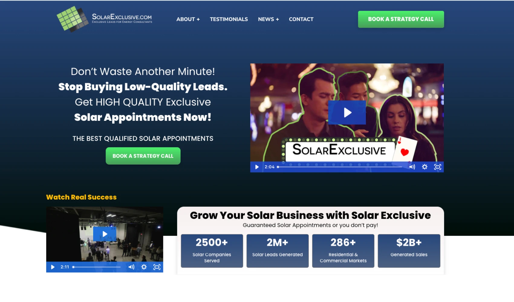 Solar Exclusive - One of the best solar lead generation companies