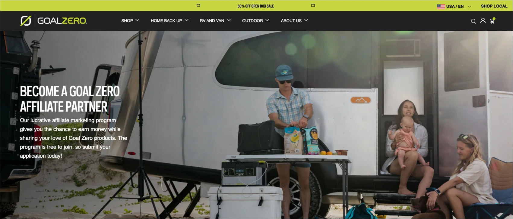 GoalZero Affiliate Partner Program - one of the best solar affiliate programs