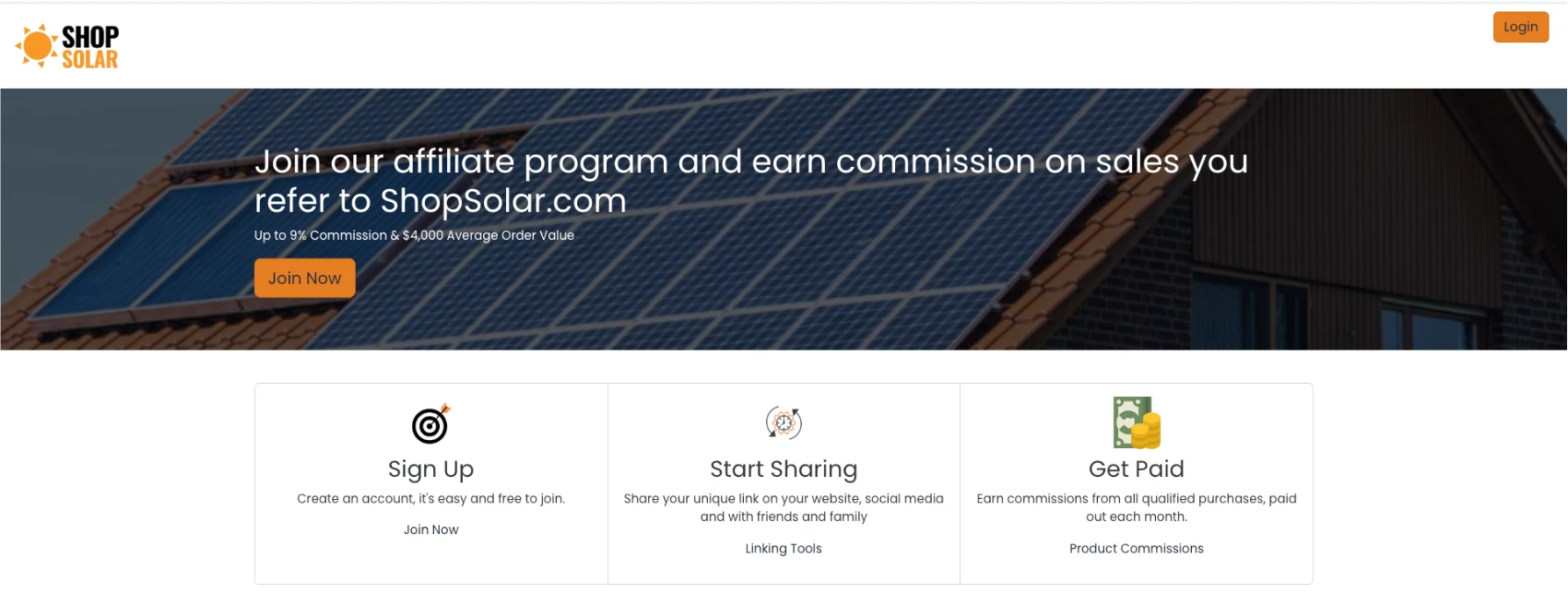 Shop Solar Kits Affiliate Program - one of the best solar affiliate programs