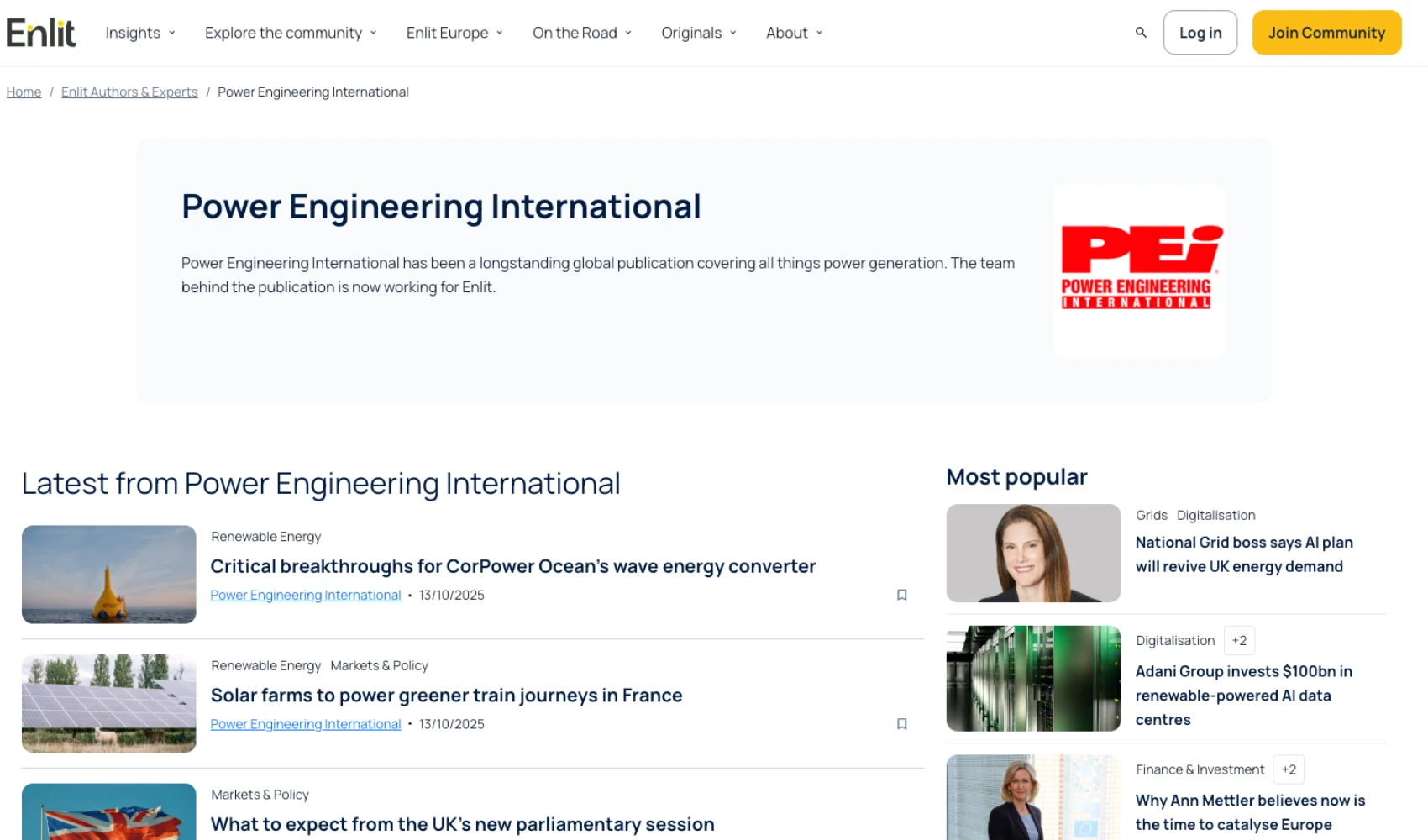 Power Engineering International - One of the Top Solar Magazines and Journals