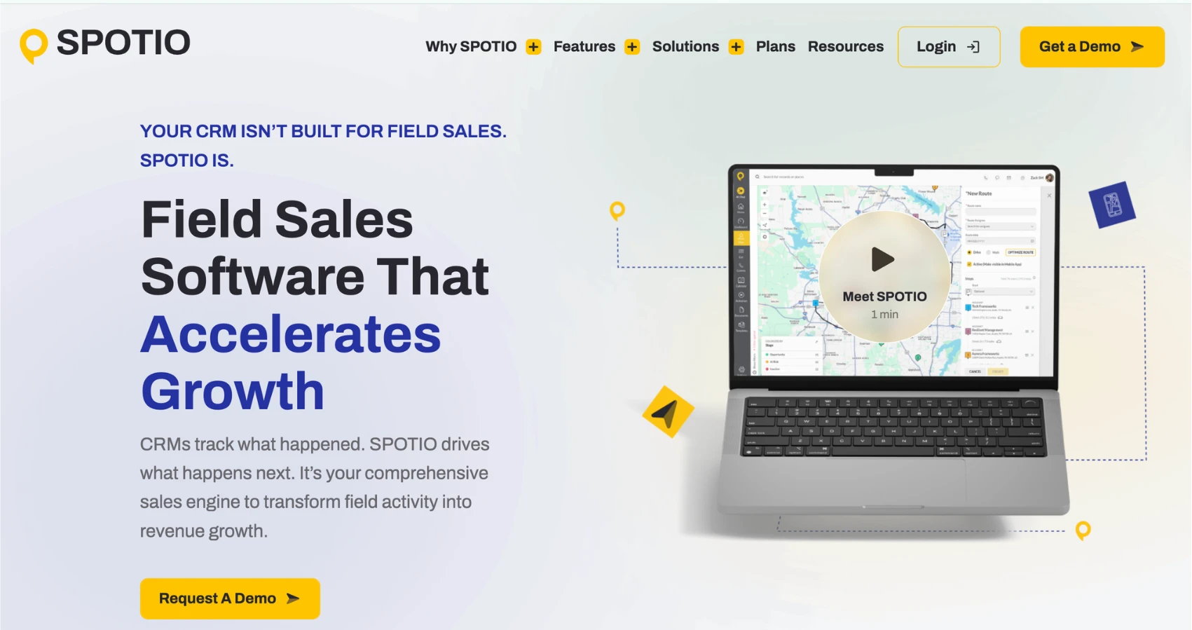 SPOTIO - one of the top CRM systems for solar businesses