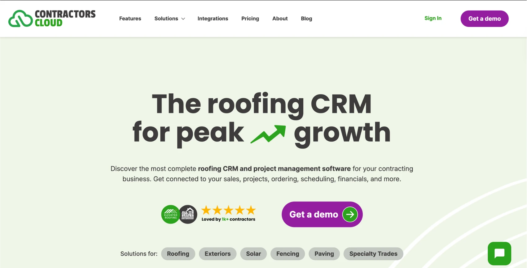 Contractors Cloud - one of the best CRM systems for solar businesses