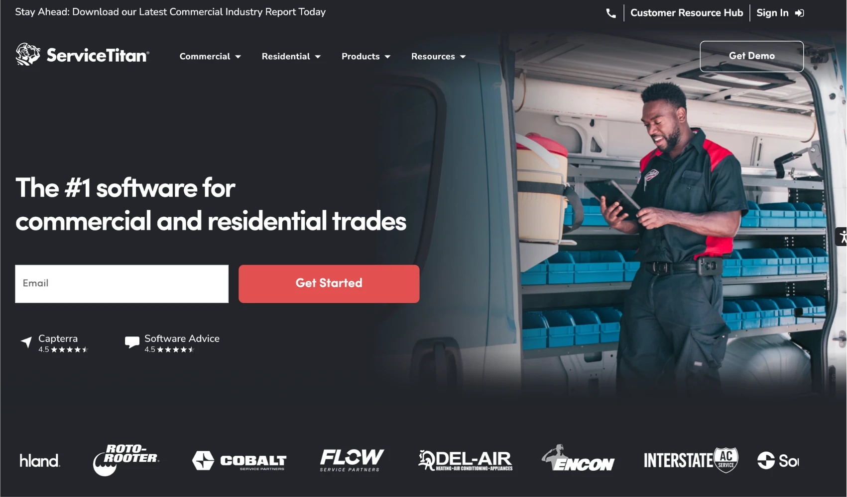 ServiceTitan - one of the best CRM systems for solar businesses